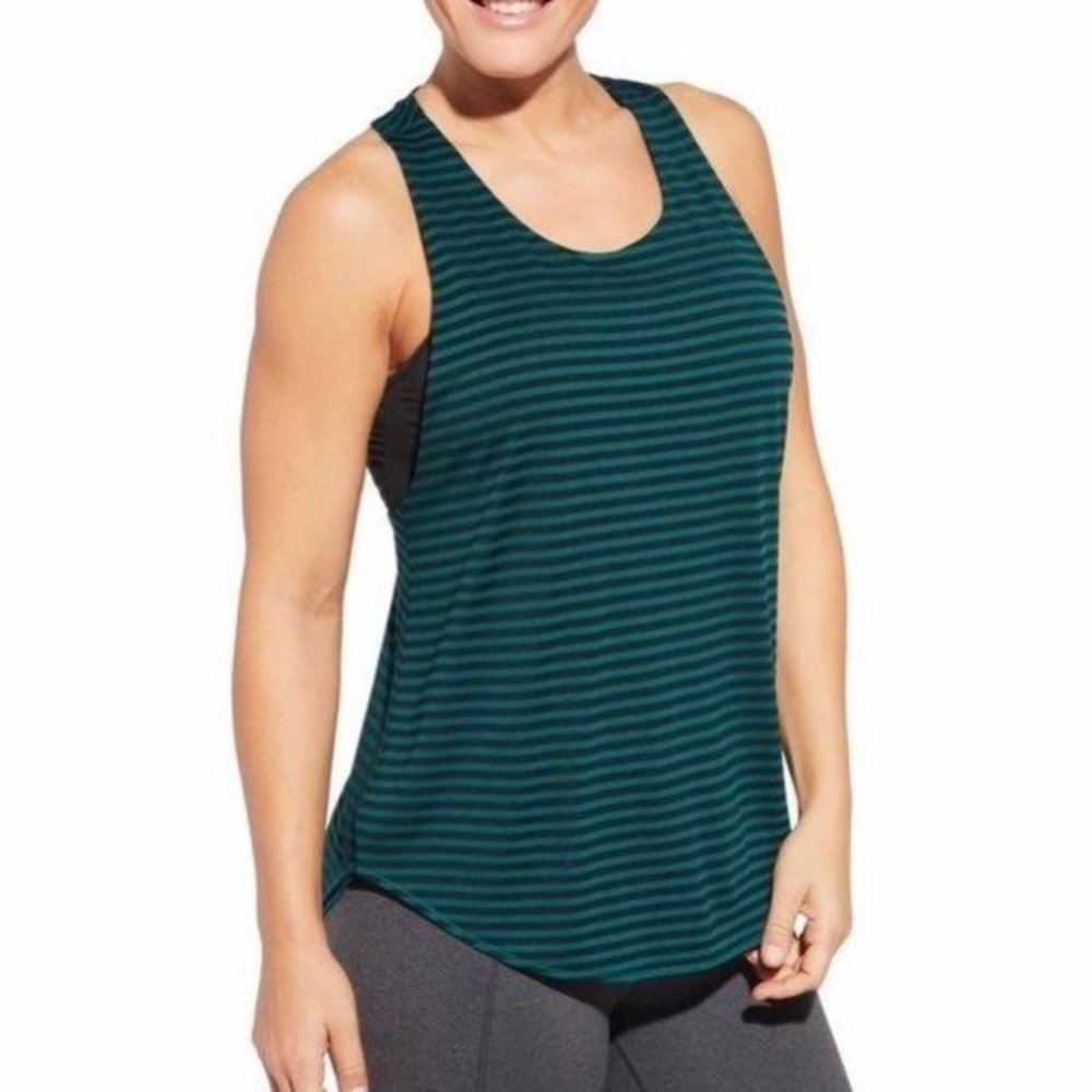 CALIA by carrie underwood green&black tank‎ top, S